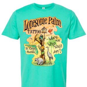 Lonesome Palm Wild Things Logo - Teal